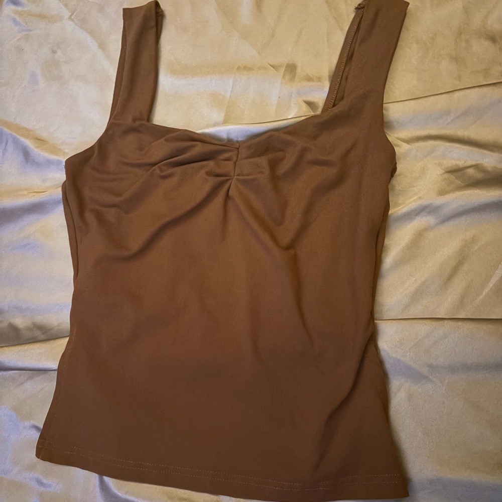 Brown Sleeveless Women's Top XS